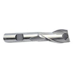 12mm Dia. x 2-1/2 Overall Length 2-Flute Square End High Speed Steel SE End Mill-Round Shank-Center Cut-Uncoated - Apex Tool & Supply