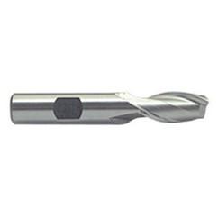 1/2 Dia. x 3-1/4 Overall Length 2-Flute Square End M-42 Cobalt SE End Mill-Round Shank-Center Cut-Uncoated - Apex Tool & Supply