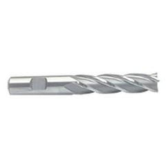 3/8 Dia. x 3-1/4 Overall Length 4-Flute Square End M-42 Cobalt SE End Mill-Round Shank-Center Cut-Uncoated - Apex Tool & Supply