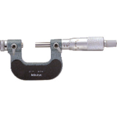 3″-4″ Measuring Range - Ratchet Thimble - High Speed Steel Face - Interchangeable Anvil Thread Micrometer - Apex Tool & Supply