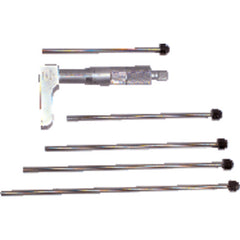 0-6″ Measuring Range - Ratchet Thimble - Depth Micrometer with Half Base - Apex Tool & Supply