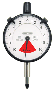 .020 Total Range - .0005 Graduation - AGD 2 One Revolution Dial Indicator - Apex Tool & Supply