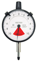 .020 Total Range - .0005 Graduation - AGD 2 One Revolution Dial Indicator - Apex Tool & Supply