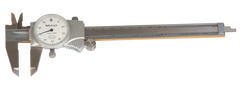 0 - 200mm Measuring Range (0.02mm Grad.) - Dial Caliper - #505-686 - Apex Tool & Supply