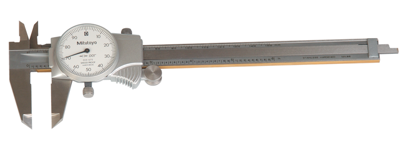 0 - 150mm Measuring Range (0.02mm Grad.) - Dial Caliper - #505-685 - Apex Tool & Supply