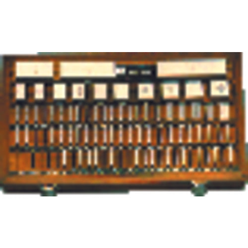 Square Gage Block Set - 36 Pieces - Grade 2 - Steel - Exact Industrial Supply