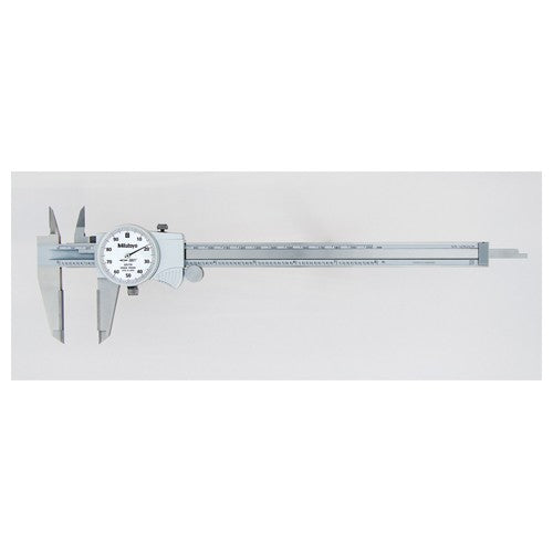 ‎0-6″ Range - Dial Caliper White Face - 0.001″ Graduation Carbide Jaw; OD - Apex Tool & Supply