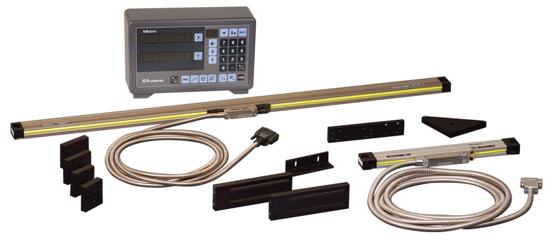 Digital Readout System - #174-173PM2K; 2-Axis; 12 x 36'' Series ABS-AOS; For Milling Applications - Apex Tool & Supply