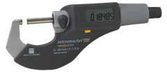 1 - 2" / 25 - 50mm Measuring Range - .0002 Accur. - Friction Thimble - Carbide Face - Micromaster Electronic Outside Micrometer - Apex Tool & Supply