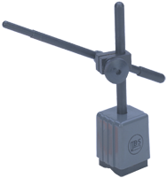 #599-7760 - Mini Mag Stand -Standard - 1-1/4 x 1-1/4 x 1-3/4" Base Size - Magnetic Base Indicator Holder - Apex Tool & Supply