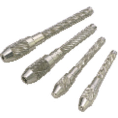 Model 599-790-2; 0.030″-0.062″ / 0.75 mm-1.50 mm Range - Single End - Pin Vise - Apex Tool & Supply