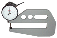 #DG10-16 - 0 - .050'' Range - .001" Graduation - 2'' Throat Depth - Dial Thickness Gage - Apex Tool & Supply