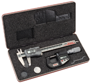 #S766AZ - Electroic Tool Set - Includes 0-6" Electronic Slide Caliper and 0-1" Electronic Outside Micrometer - Apex Tool & Supply