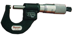 #T216XRL-1 - 0 - 1'' Measuring Range - .0001 Graduation - Ratchet Thimble - Carbide Face - Digital Outside Micrometer - Apex Tool & Supply