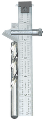 #22C - 6" Length; 59° Bevel Head (Graduation in 32nds) - Drill Point Gage - Apex Tool & Supply