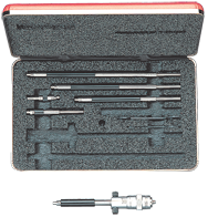 #124BZ - 2 - 12'' Measuring Range - .001 Graduation - Hardened & Ground Face - Inside Micrometer - Apex Tool & Supply