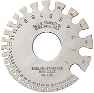 #188 - English Standard: 1 to 36 Gage - Wire Gage - Apex Tool & Supply