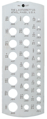 #187 - 1/16 to 1/2" - Drill Gage - Apex Tool & Supply