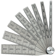 #269MB - 13 Leaf - 12 to 25mm Range - Taper Gage - Apex Tool & Supply