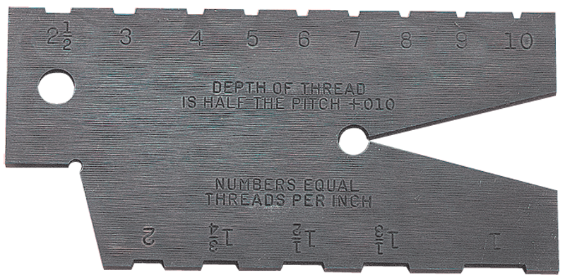 #284 - 1 to 10 Pitch - 29° Acme Screw Thread Gage - Apex Tool & Supply