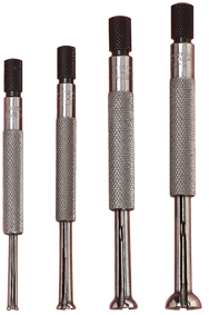 #S831EZ - 4 Pieces - .125 to .500'' Measuring Range - Small  Hole Gage Set - Apex Tool & Supply