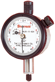 #81-241J - .250 Total Range - 0-100 Dial Reading - AGD 1 Dial Indicator - Apex Tool & Supply