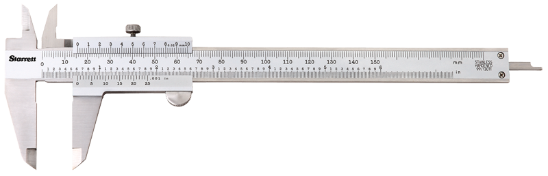 #125MEA-6/150 - 0 - 6 / 0 - 150mm Measuring Range (.002 / 0.02mm Grad.) - Vernier Caliper - Apex Tool & Supply