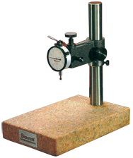#653GJ - Kit Contains: .0005" Graduation; 0-25-0 Reading - Pink Granite Stand & Dial Indicator - Apex Tool & Supply