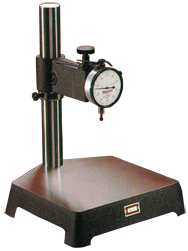 #653J - Kit Contains: .0005" Graduation; 0-25-0 Reading - Cast Iron Comparator Stand & Dial Indicator - Apex Tool & Supply