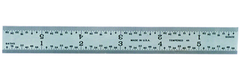 #C604RE-6 - 6" Long - 4R Graduation - 3/4'' Wide - Spring Tempered Chrome Scale - Apex Tool & Supply
