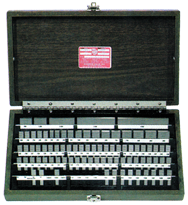 81 Piece - Grade 2+4 - Steel - Rectangular Gage Block Set in Case - Apex Tool & Supply