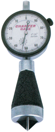 0 - 1" Capacity - 90° Angle - Mechanical Chamfer Gage - Apex Tool & Supply