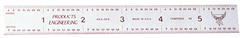 #401-048CT - 48'' Long - 4R Graduation - 3/4'' Wide - Certified Flexible Rule - Apex Tool & Supply