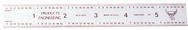 #401-024CT - 24'' Long - 4R Graduation - 3/4'' Wide - Certified Flexible Rule - Apex Tool & Supply