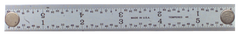 #262-048MG - 48'' Long - E/M Graduation -- 1-1/4'' Wide - Rigid Magnet Rule - Apex Tool & Supply