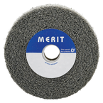 6 x 1 x 1" - Fine Grit - Silicon Carbide - Clean & Finish Convolute Wheel - Apex Tool & Supply