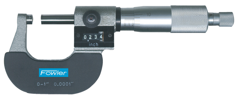 2 - 3'' Measuring Range - .0001" Graduation - Ratchet Thimble - Carbide Face - Digital Outside Micrometer - Apex Tool & Supply