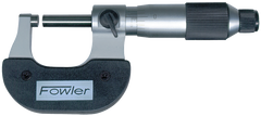 0 - 1'' Measuring Range - .0001" Graduation - Ratchet Thimble - Carbide Face - Economy Outside Micrometer - Apex Tool & Supply