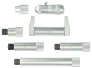 2 - 12'' Measuring Range - .001" Graduation - Hardened & Ground Face - Tubular Inside Micrometer Set - Apex Tool & Supply