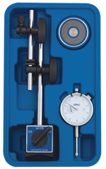 Set Contains: 1" Indicator w/Fine Adj Mag Base - AGD 2 Dial Indicator with Fine Adjustment Mag Base - Apex Tool & Supply