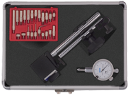 Kit Contains: Noga Mini Mag Base; AGD Group 1 Indicator; 22-Piece Contact Point Set In Aluminum Case - Mini Mag Set - Apex Tool & Supply