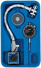 Kit Contains: AGD Indicator; Flex Arm Mag Base; Magnetic Indicator Back In Case - Chrome Flex Mag Set - Apex Tool & Supply