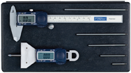 Kit: 6"/150mm Poly-Cal Caliper and Xtra-Value Depth Gage - Xtra Value Depth Gage & Poly Cal Kit - Apex Tool & Supply