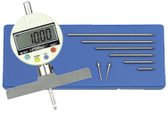 0 - 22" Measuring Range (.0005" / .01mm Res.) - Electronic Depth Gage - Apex Tool & Supply