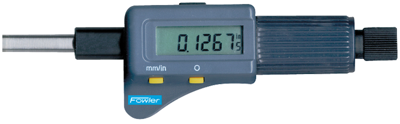 0 - 1"/0 - 25mm Measuring Range - .00005"/.001mm Res. - Friction Thimble - Electronic Micrometer Head - Apex Tool & Supply