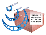 0 - 12" .0001" Graduation Micrometer Set - Apex Tool & Supply