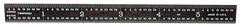 #161-024EZ - 24'' Long - 16R Graduation - 3/4'' Wide - E-Z Read Black Chrome Flexible Scale - Apex Tool & Supply