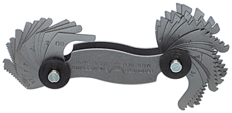 #5626 - 28 Leaves - 2-1/4 to 28 inch Pitch - Screw Pitch Gage - Apex Tool & Supply