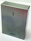 1.0" - Certified Rectangular Steel Gage Block - Grade 0 - Apex Tool & Supply