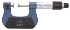 0 - 1'' Measuring Range - .0001 Graduation - Friction Thimble - High Speed Steel Face - Interchangeable Anvil Micrometer - Apex Tool & Supply